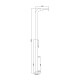 COLUMNA DUCHA PARA EXTERIOR SATINADA 127X32X21 000