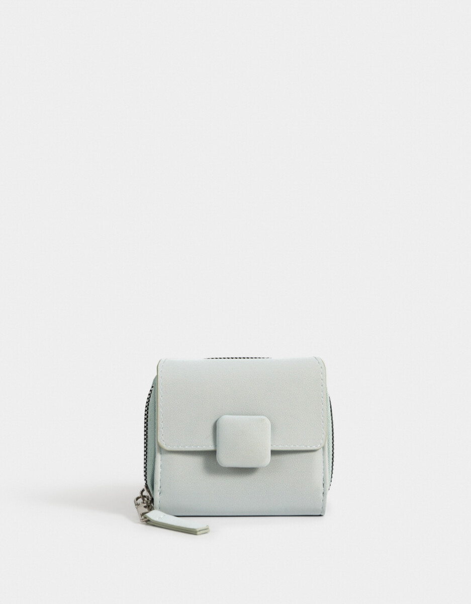 Billetera De Cuerina Con Broche 