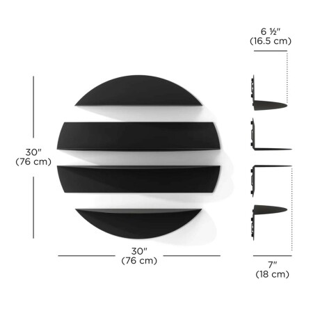 ESTANTE SOLIS 1018194 ACERO NEGRO NEGRO
