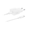 Cargador original Samsung GaN de 25W color blanco Cargador Original Samsung Gan De 25w Color Blanco