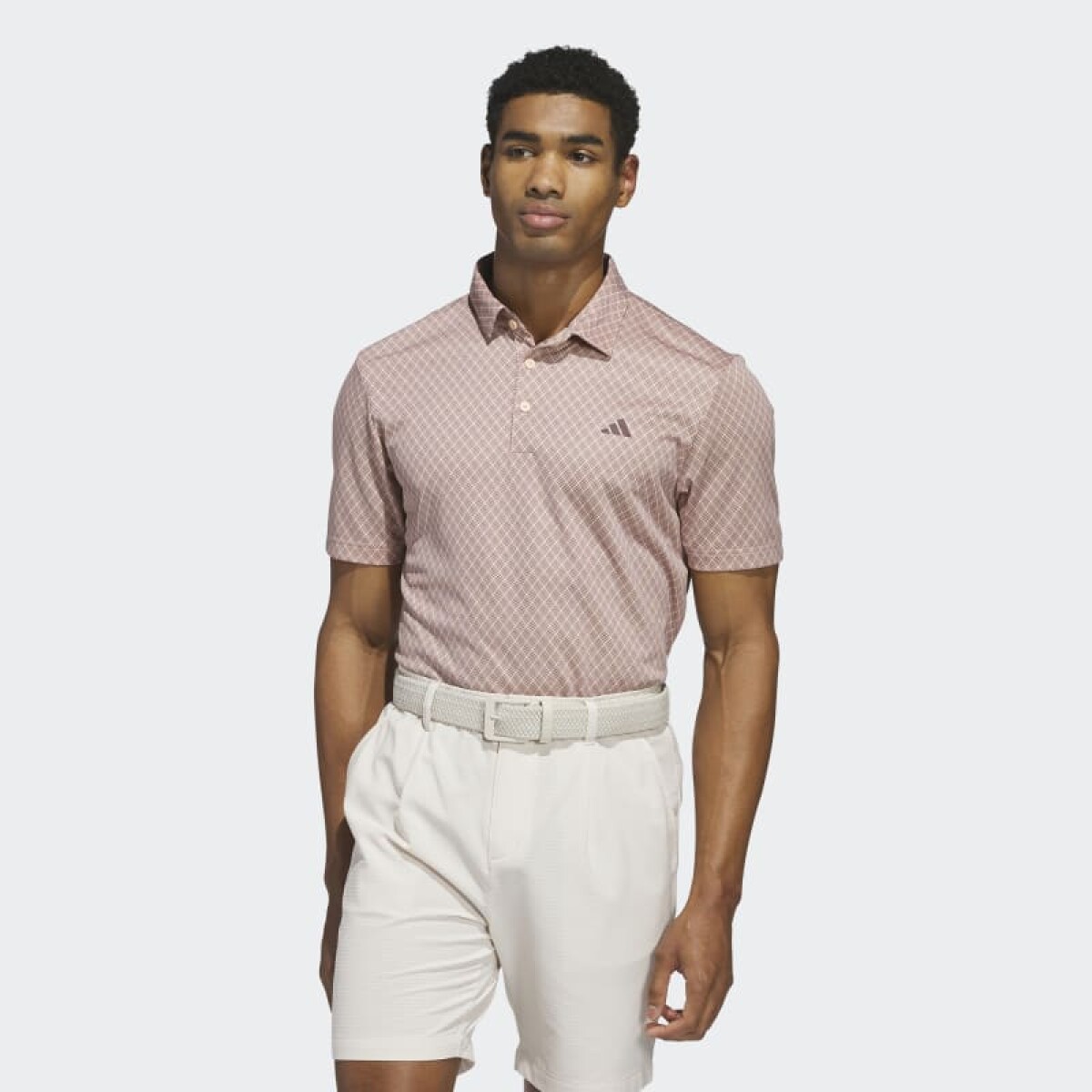 Remera Polo Adidas Core Allover Print - Rosa 