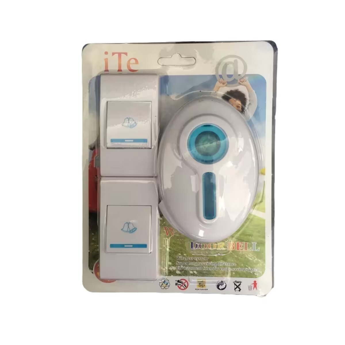 Timbre Inalambrico Doble Pulsador 