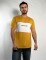 Remera combinada Mostaza