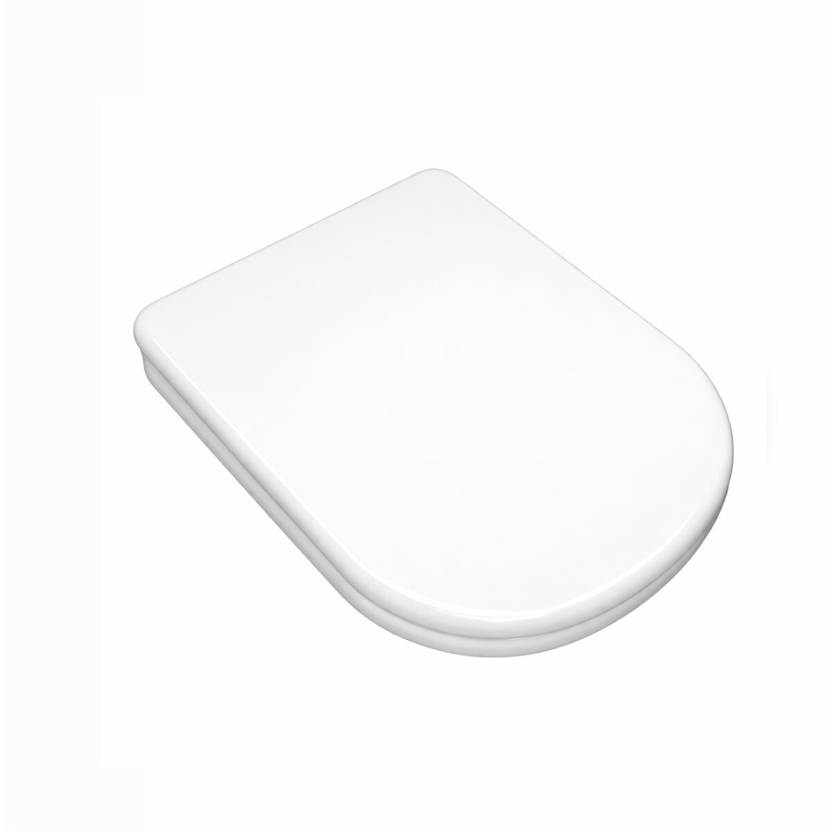 Tapa Inodoro Mdf Vogue/bari Blanca Herraje Plástico 