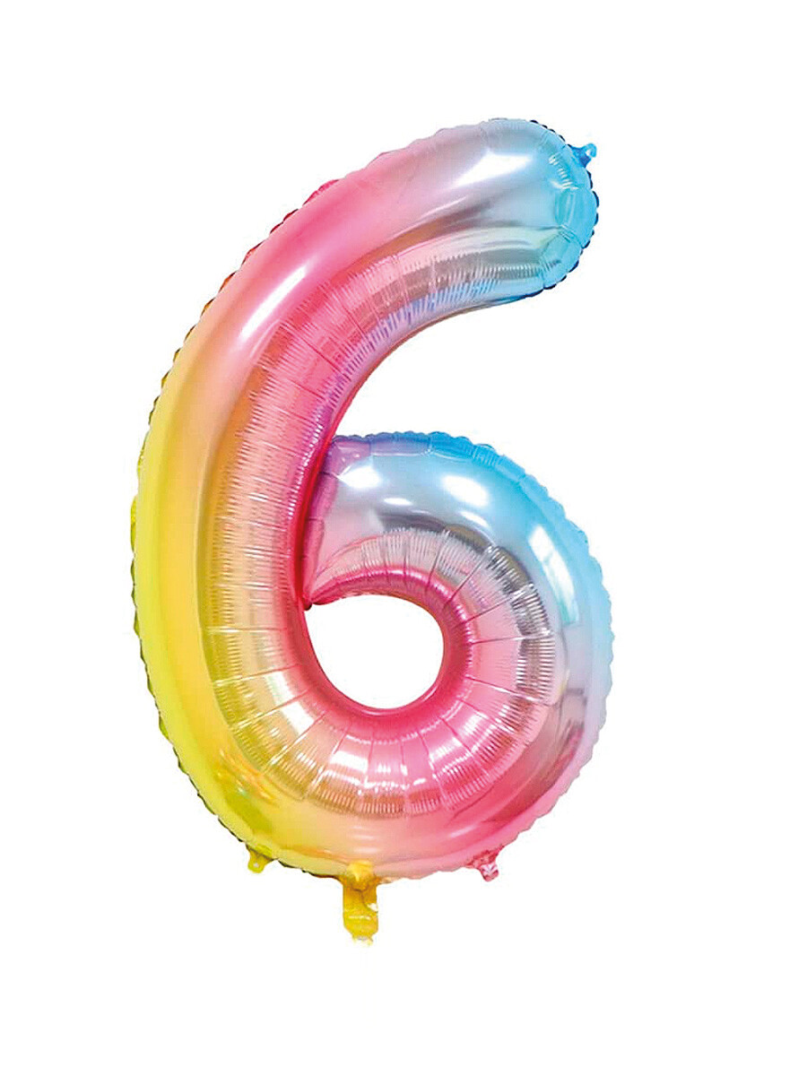 GLOBO COLORES NUMERO 6 - GENERICO 