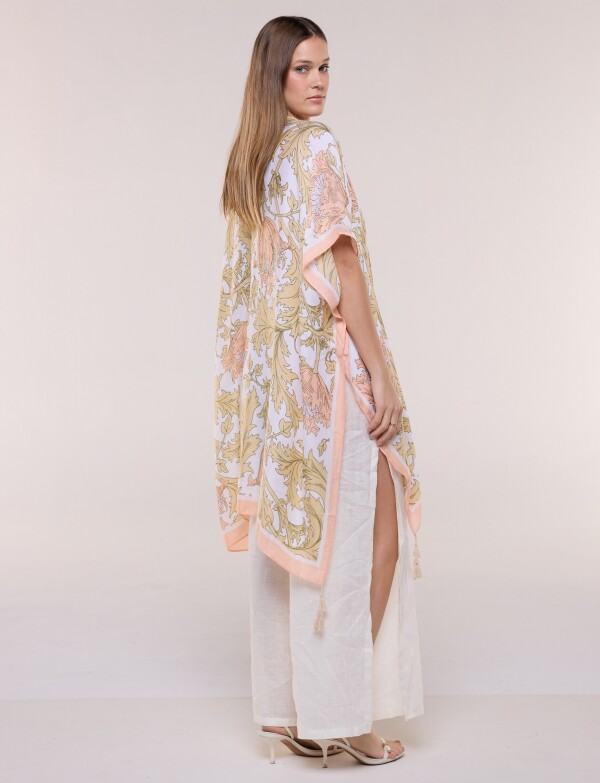 Kimono Flores MULTI/BEIGE