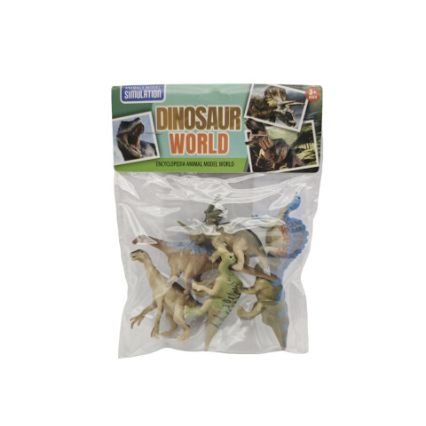 Set x6 Dinosaurios Pequeños de Diferentes Especies 10 cm U