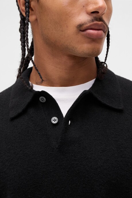 Buzo Tipo Polo Cashsoft Hombre True Black V2 2