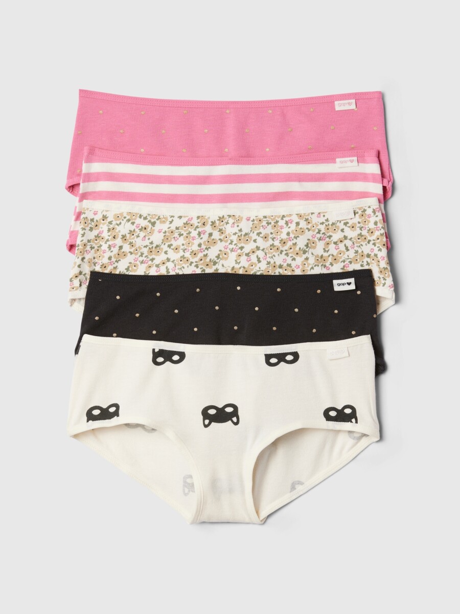 Bombacha Pack X5 Niña - Cat Print 