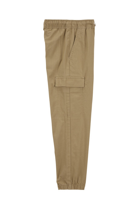 Pantalón cargo de lona Sin color