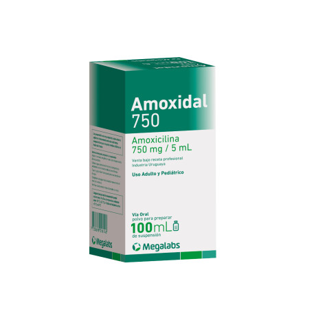 Amoxidal Suspensión 750mg 100ml Amoxidal Suspensión 750mg 100ml