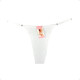 Tanga Colaless Ajustable De Encaje Trasero Blanco