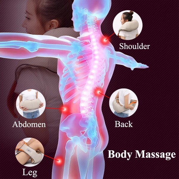 Masajeador Electrico Cuello Espalda Cervical Hombros Piernas Masajeador Electrico Cuello Espalda Cervical Hombros Piernas