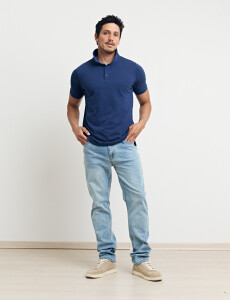 520752 REMERA HARRINGTON LABEL Azul
