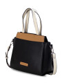 CARTERA LOS ANGELES NEGRO SUELA Y CRUDO