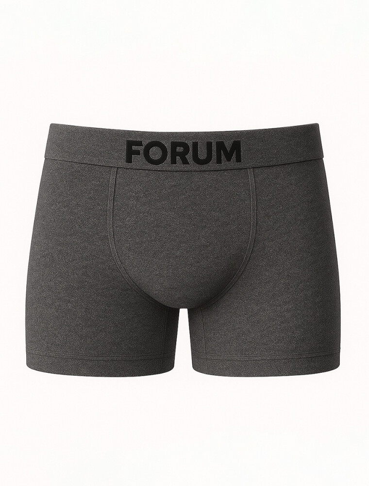 Boxer Microfibra Gris Oscuro/Negro