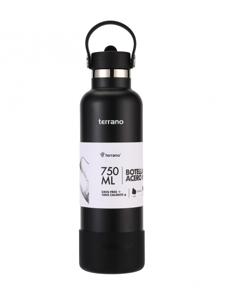 Botella Térmica con Pico 750mL. Negro