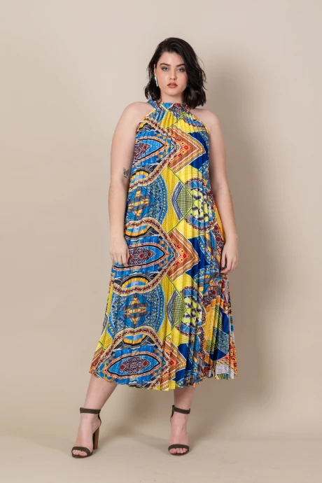 VESTIDO ETNICO Amarillo