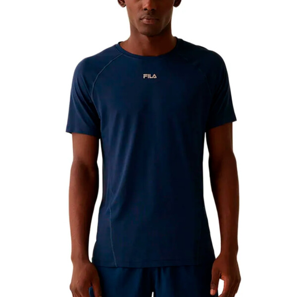 FILA Bio iii Remera manga corta running para hombre - Marino nautico Marino