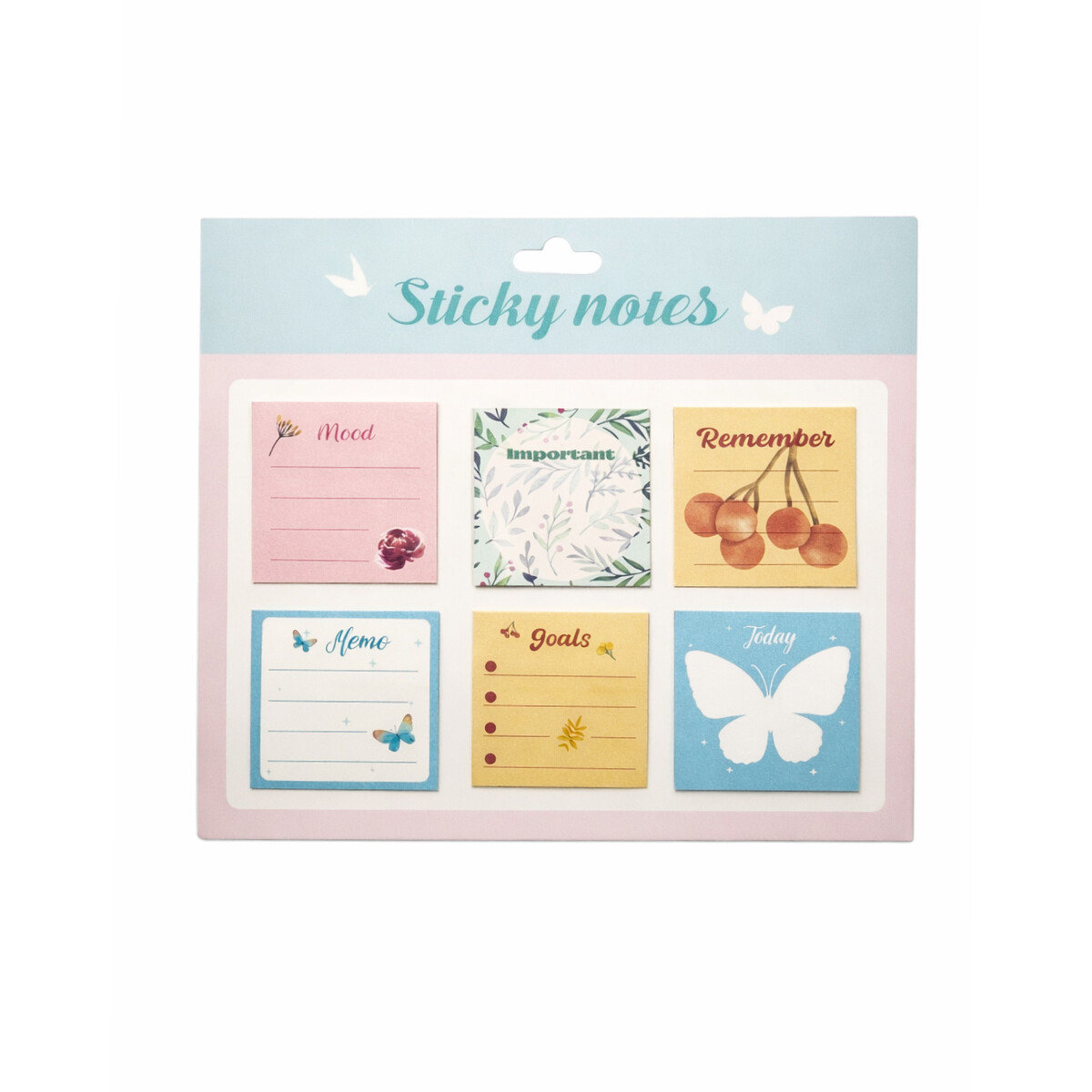 Notas adhesivas con diseños 