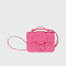 Longchamp -Cartera pequeña de cuero, Box-trot Fucsia