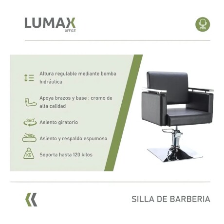 Sillon de Peluqueria y Barberia Hidraulico Giratorio Blanco