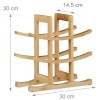 Vinera soporte 9 botellas de vino madera bambú Vinera soporte 9 botellas de vino madera bambú