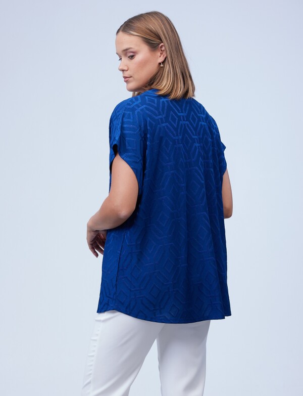 Blusa Labrada Oversize AZUL