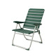 Silla de Playa Aluminio Respaldo Alto Color VERDE Rayas Silla de Playa Aluminio Respaldo Alto Color VERDE Rayas