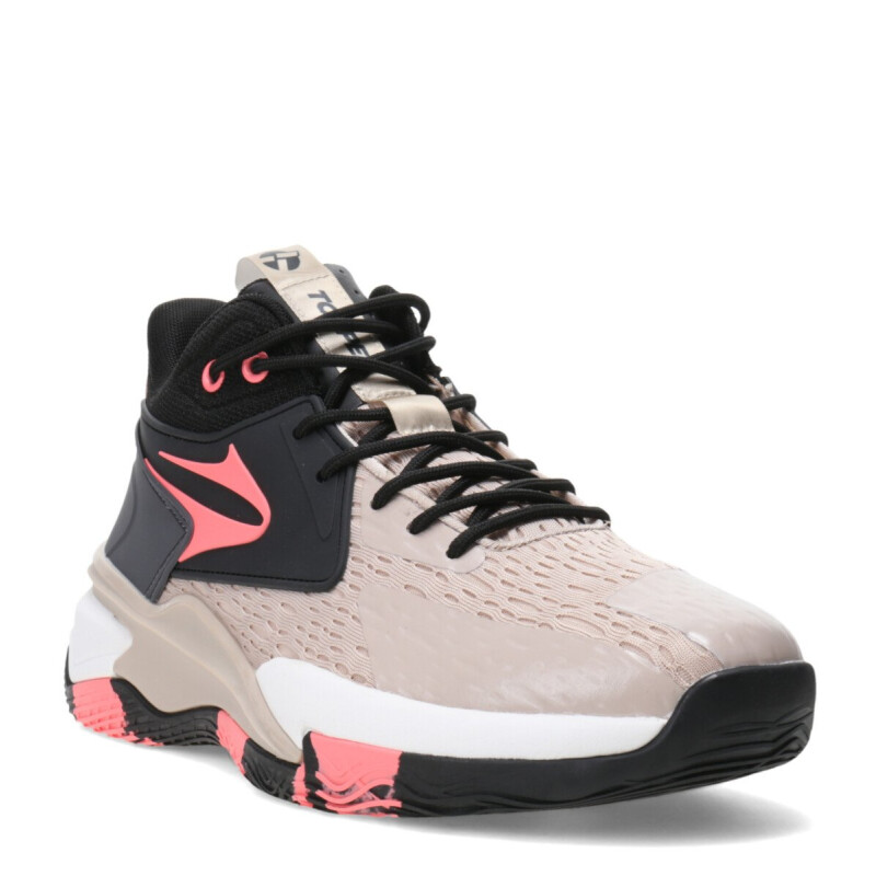 Championes de Hombre Topper Flight Beige - Negro - Rosado Coral