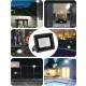 Reflector Foco Led 10w Luz Fria Exterior Ip66 Negro