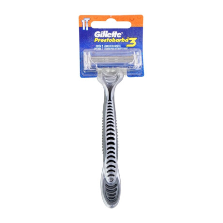 AFEITADORA GILLETTE PRESTOBARBA 3 HOJAS 1 UN AFEITADORA GILLETTE PRESTOBARBA 3 HOJAS 1 UN