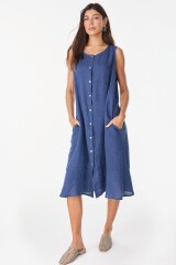 Vestido Henna Azul Marino