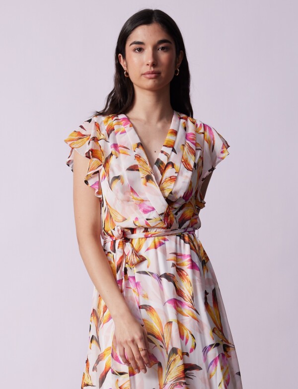 Vestido Maxi Printed BLANCO/MULTI