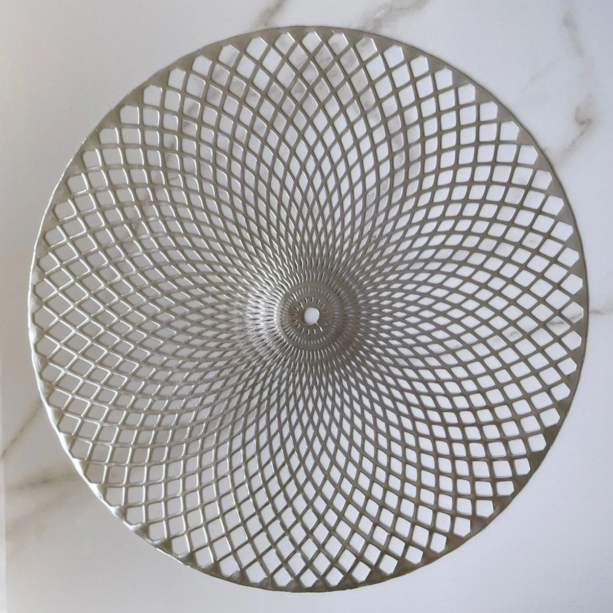 Individual Redondo Plateado Ø 38cm 