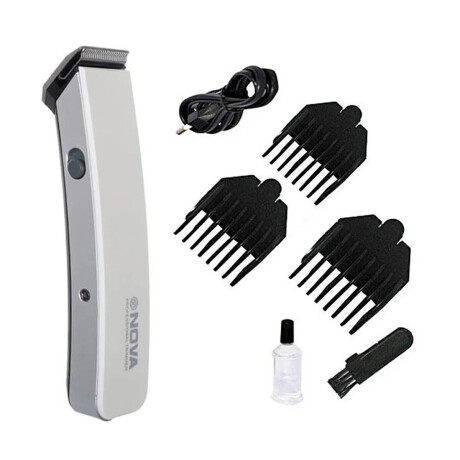 Set Cuidado Personal Hombre con Corta Pelo y Barba + Neceser Blanco