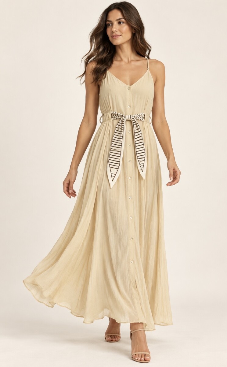 VESTIDO LIZET - BEIGE 