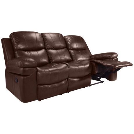 SILLÓN RECLINABLE 3 CUERPOS PU MARRON MR2138 CHOC.