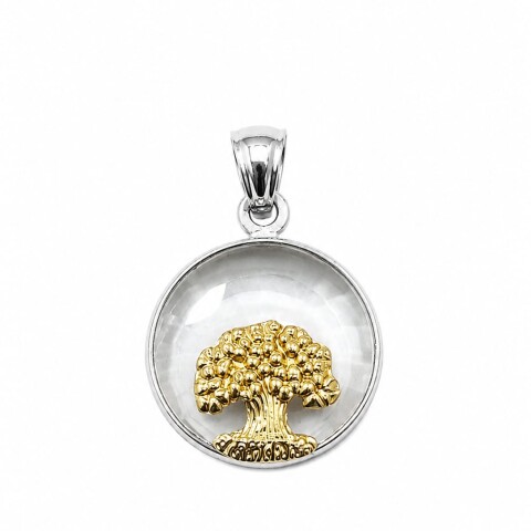 Medalla con cristal árbol de la vida Medalla con cristal árbol de la vida