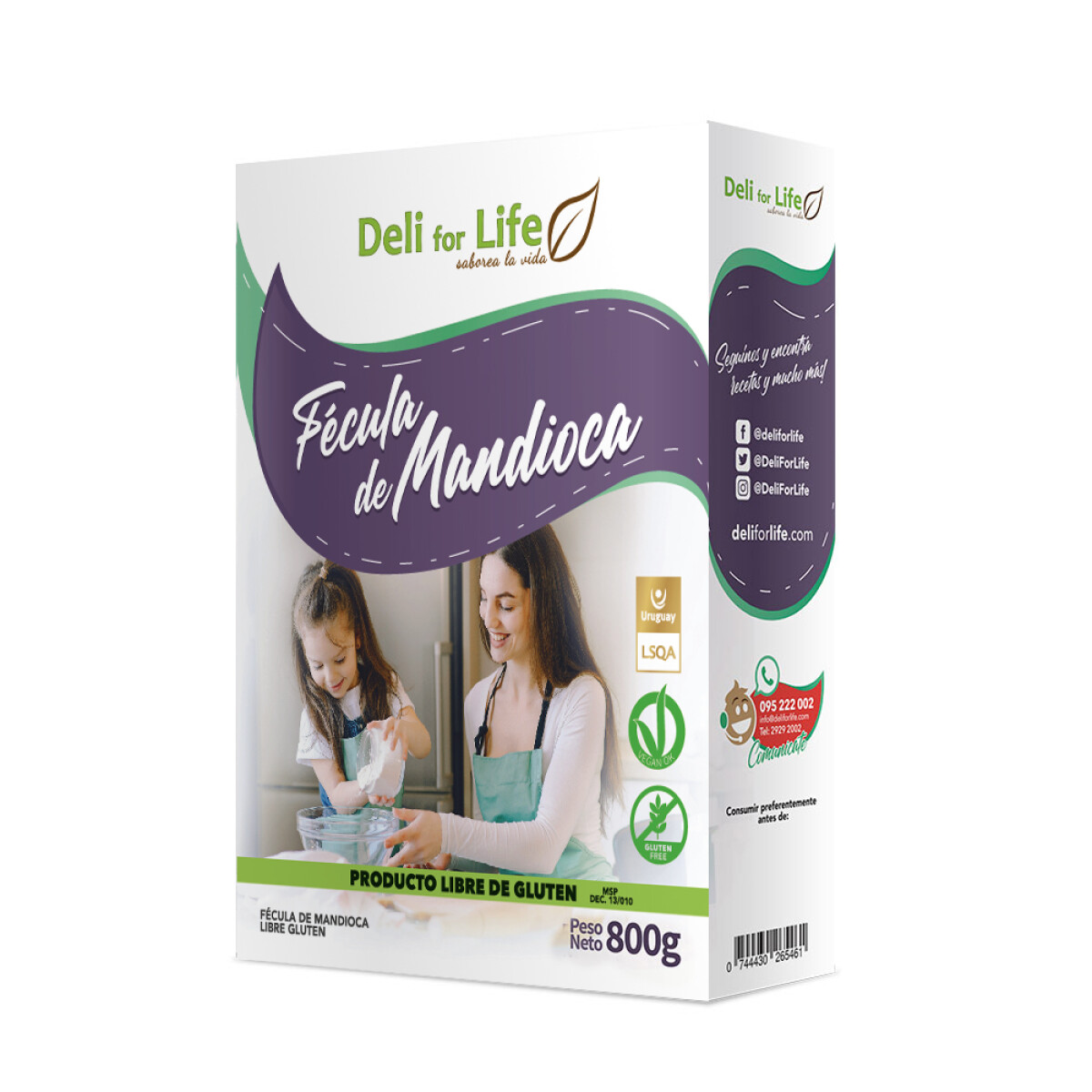 Fécula De Mandioca 800g 