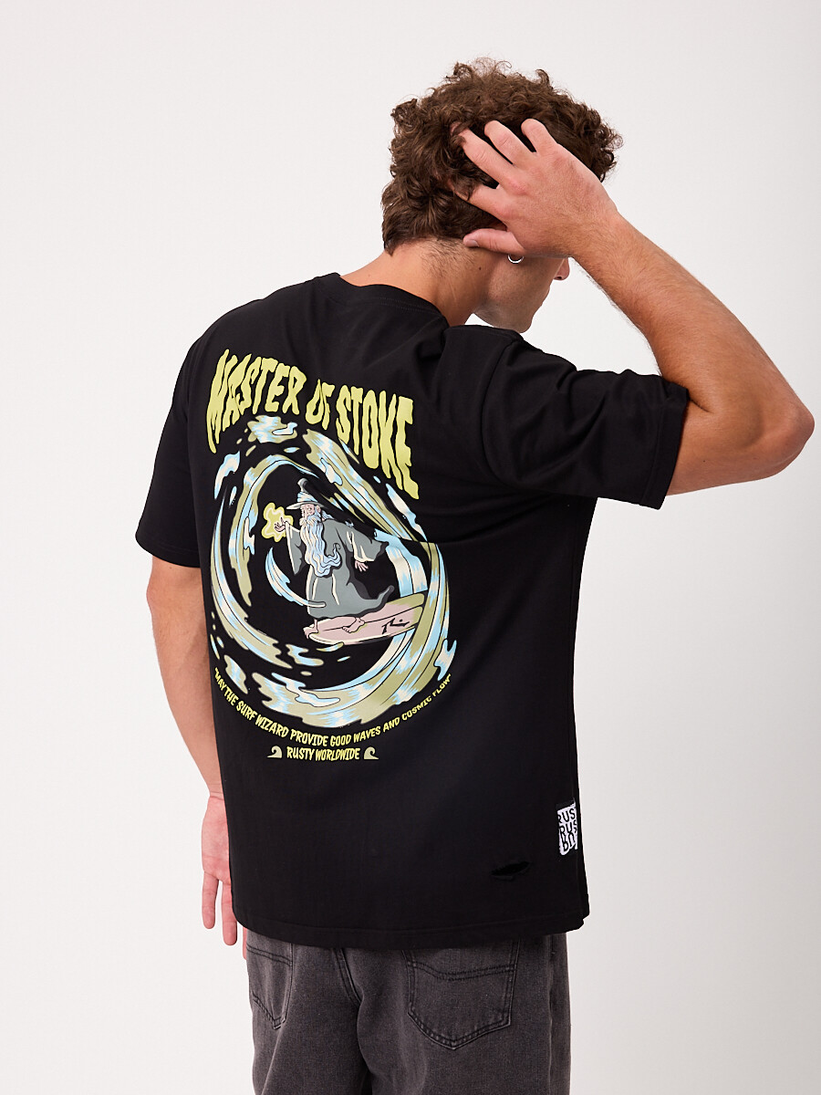 T-SHIRT ROGERS RUSTY - Negro 