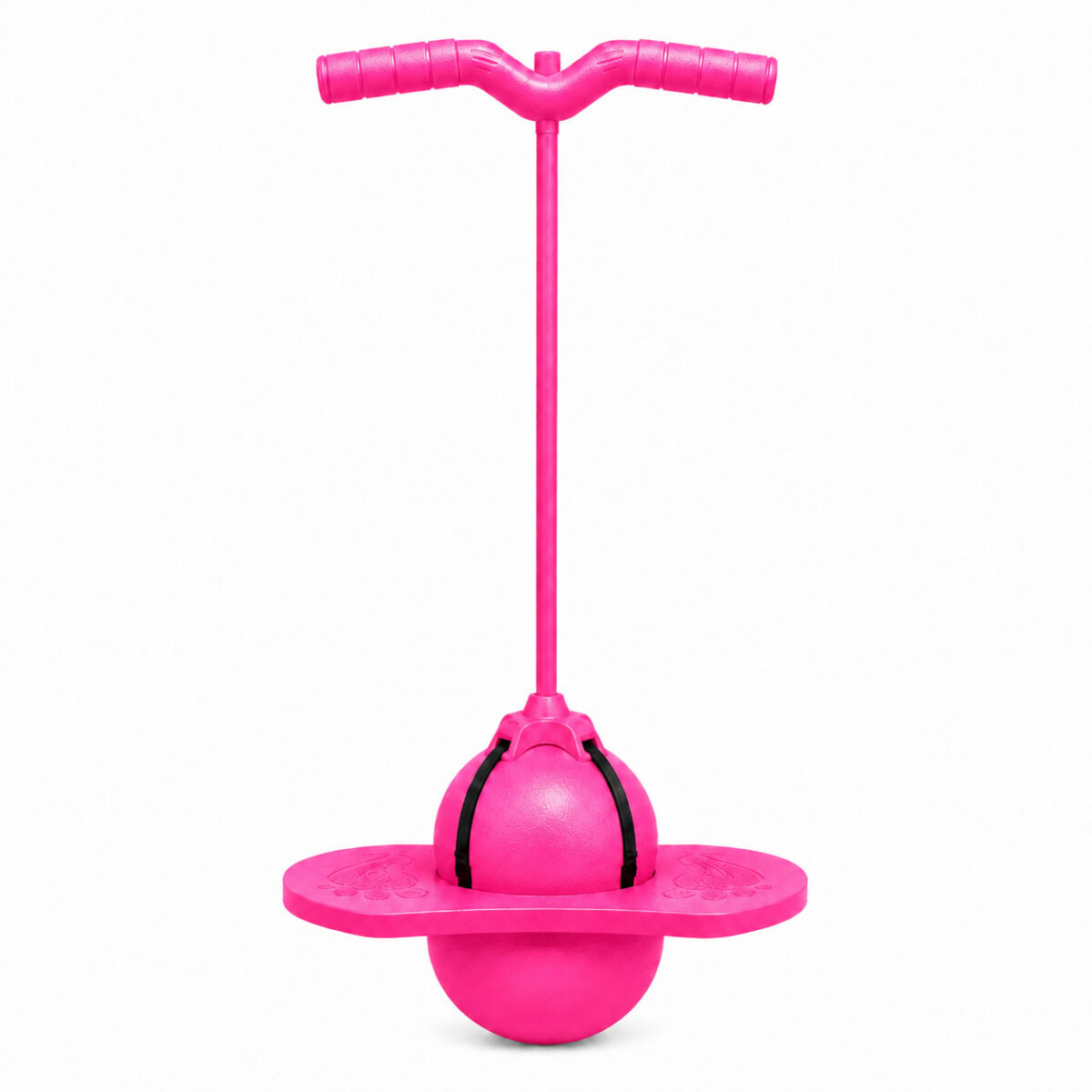 Pelota Pogo Saltarín Infantil Con Asas Base Inflador - Rosa 