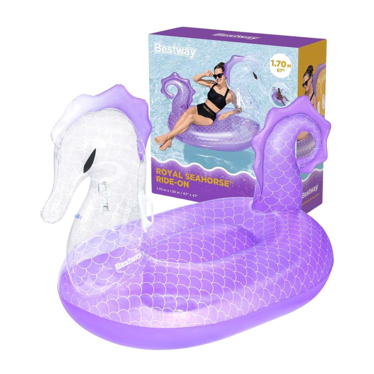 Inflable Caballito de mar con Agarre BESTWAY 