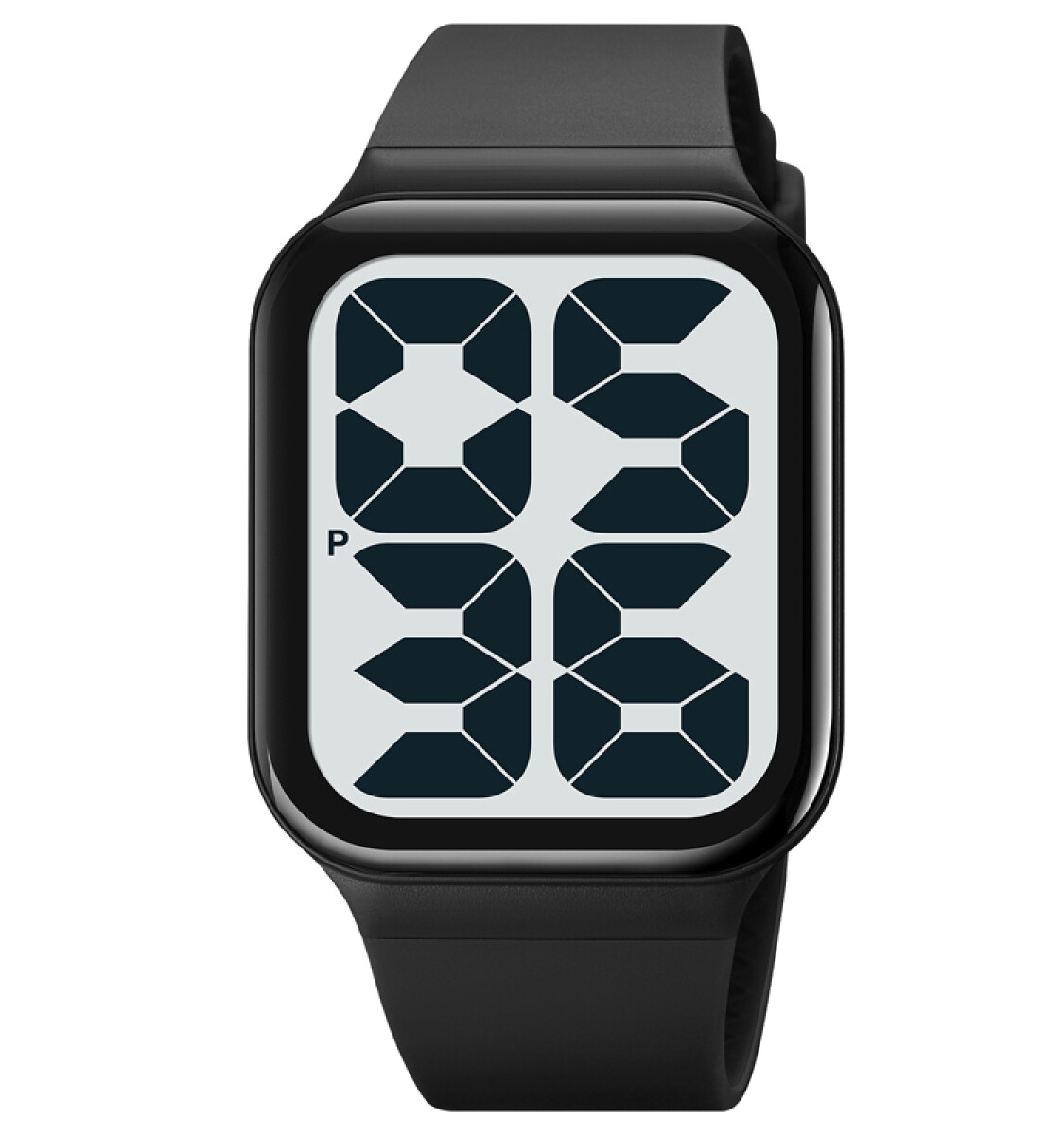 Reloj Skmei 1995bkwt Digital Unisex Negro Con Pantalla Blanca 