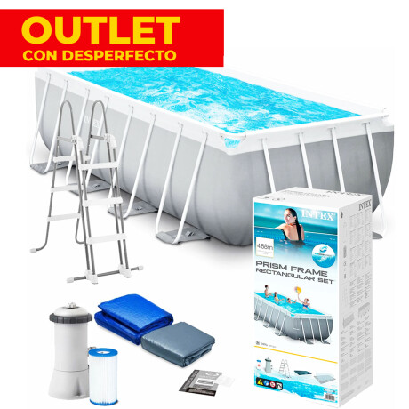 Piscina Intex Estructural 10874 L 488x244 + Bomba - OUTLET Piscina Intex Estructural 10874 L 488x244 + Bomba - OUTLET