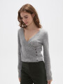 Sweater Olme Gris Melange Medio
