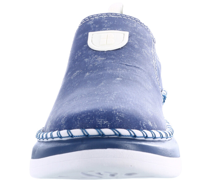 Zapatos de Mujer Bottero c/elástico Azul - Blanco