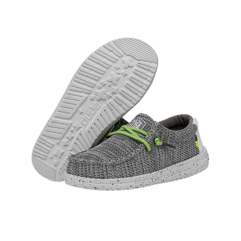 Calzado Hey Dude Wally Youth Sox Gris