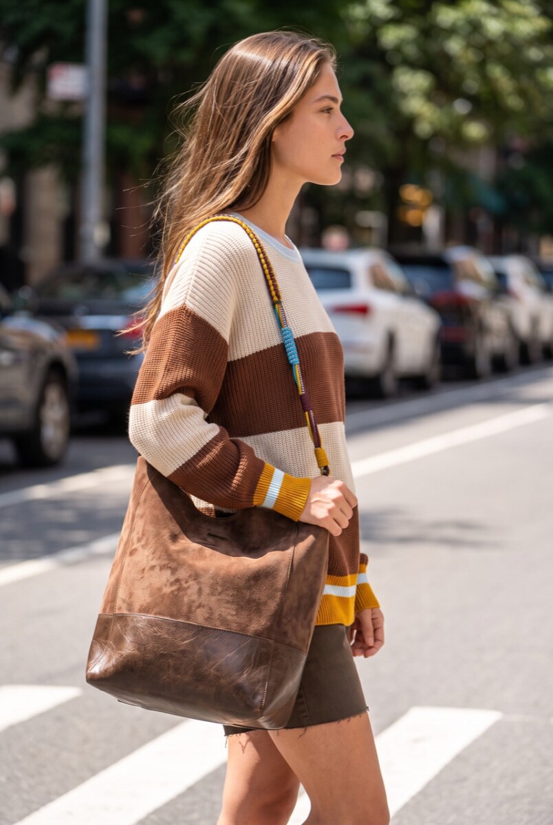 Sweater Rayado - Chocolate 
