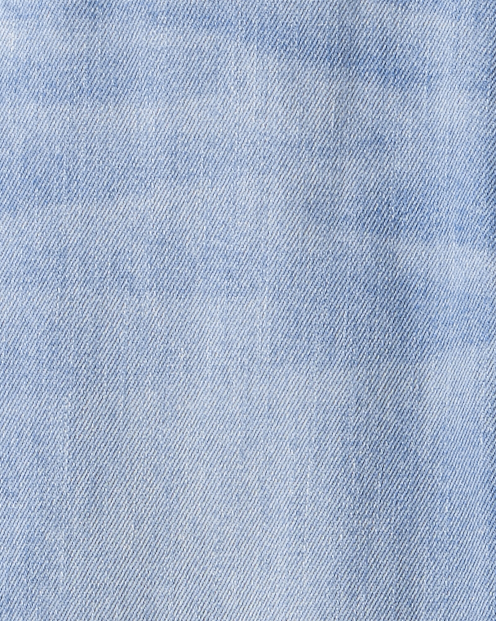 Enterito jean clásico con rasgados Sin color